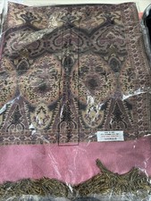 55% Pashmina 45% Silk Scarf Shawl Wrap Stole Paisley Pattern
