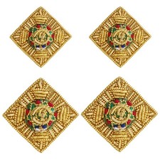British Army Officers Mess Dress Pips, Gold