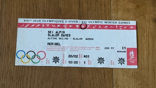 Ticket 1992 albertville - ticket,