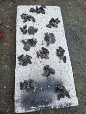 SET OF 8  FORD CAPRI MK3 BUMPER END CAP CLIPS GOOD USED CONDITION 