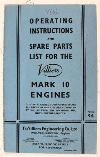 Villiers mark engines - mark, 10