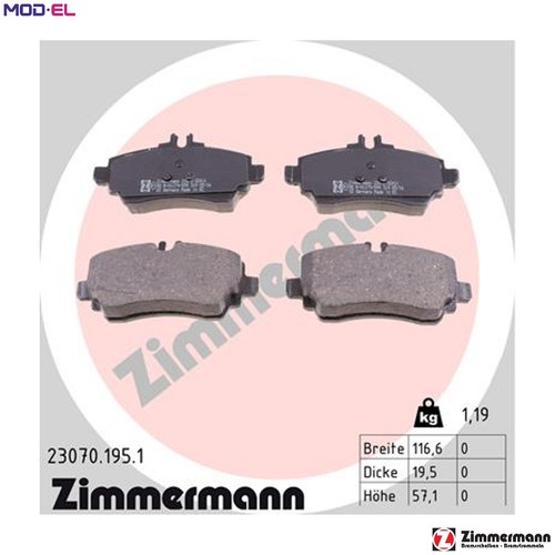 Brake pad set - brake,