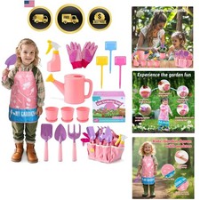 Kids Pink Gardening Tools Set