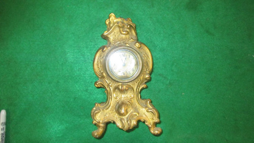 Brass mantle clock - mantle, 1900s