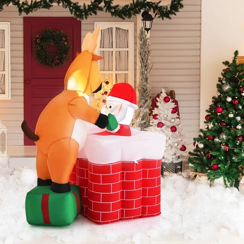 155cm inflatable santa - 155cm,