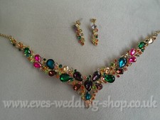 2 Piece Bridal jewellery set - Necklace and earrings
