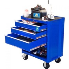 Alba 3 Drawer Rolling Steel Tool Chest Toolbox Cabinet Mobile Workshop