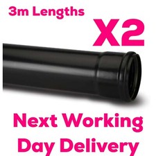 Soil Pipe 110mm Black x 2
