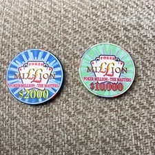 Reduced! Rare sky sports Poker Million The Masters  Tournament Chips X 2