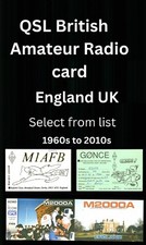 QSL British Amateur Radio card – England 1960 - 2010s – Select from list – D (c)