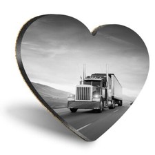 Heart MDF Coasters - BW -