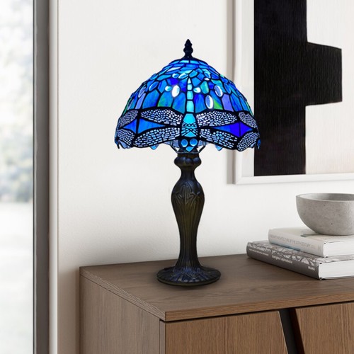 Tiffany style table lamp - table,