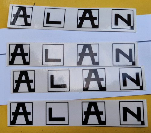 Alan brand decals - , 18,3