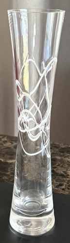 Heavy studio art glass vase - studio,