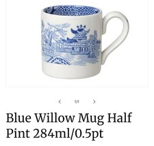 Burleigh Blue Willow Mug