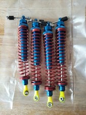 1/10 1/8Monster Truck BlueAluminium Shocks X4 Too Fit. Tamiya,Traxxas,Kyosho.HPi