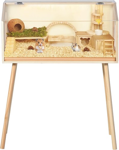 Hamster cage wooden small - hamster,