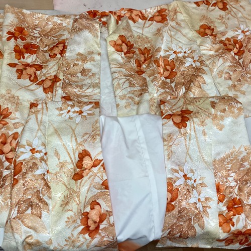 Japanese floral kimono - floral, retro