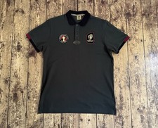 Rugby World Cup 2023 Webb Ellis Mens Polo Shirt Size XL Green/ Black