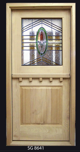 Exterior red oak door - exterior,