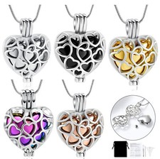 Heart Cremation Urn Necklace