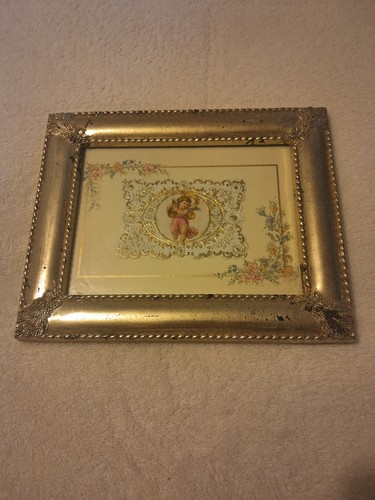 Gold guilt vintage picture - gold,