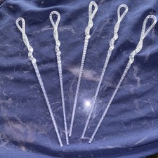 twisted Glass Swizzle Sticks Cocktail Stirrers  5 perfect 