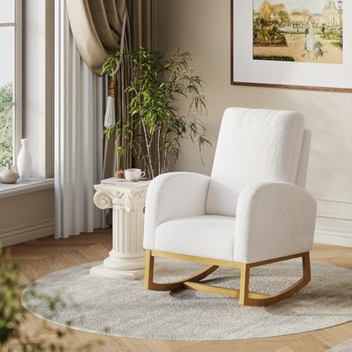 Upholstered rocking chair - rocking,