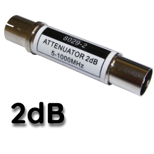 Aerial attenuator 2db coax - tv,