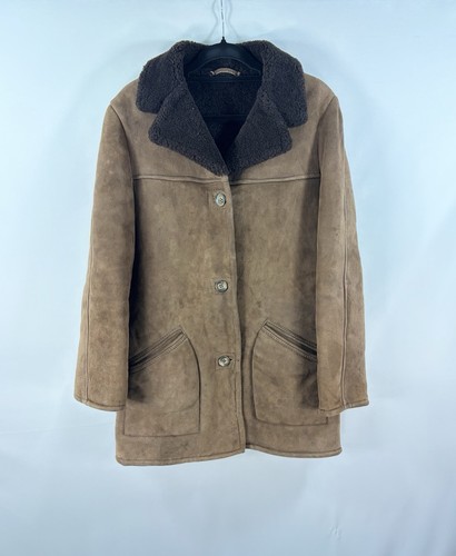 Vintage real sheepskin coat - sheepskin,
