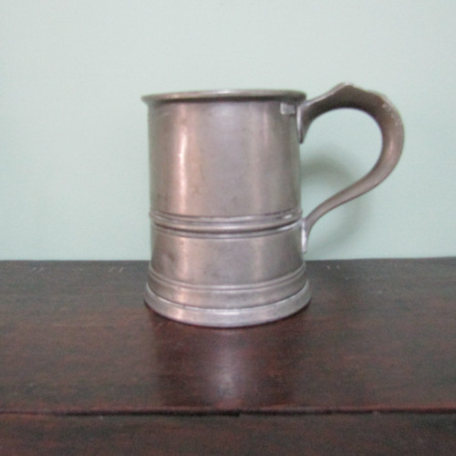 Antique pewter mug william - mug,