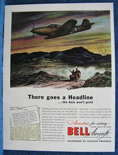 1943 bell aircraft ad - bell,