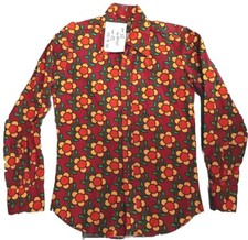 Chenaski Legendary Shirt Long-sleeve Sunflower Red Men's Size S New without tags
