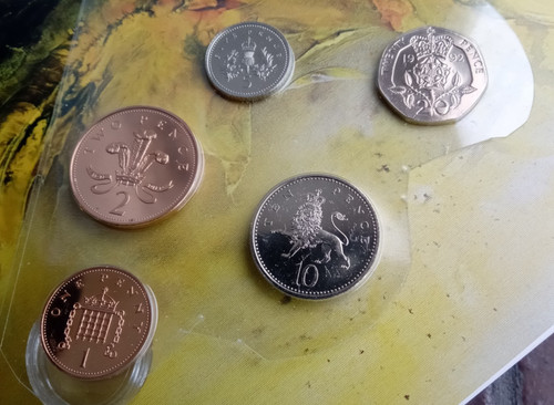 1992 small change 5p 10p - 2p,