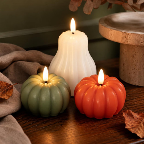 Flameless led candles real - real, wax