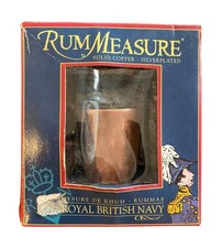 Vtg Shot Glass Copper 1/2 Gill Rum Measure Cup Sailor Ration Handle Box Handmade