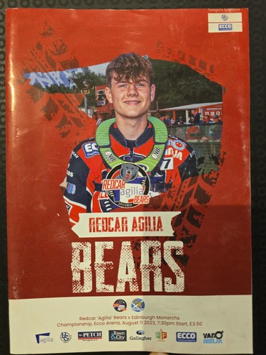 Speedway programme redcar vs - redcar,