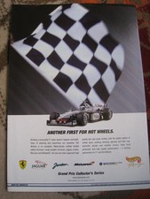 SCALE MODELS HOT WHEELS GRAND PRIX COLLECTOR'S SERIES MATTEL ADVERT A4 FILE 52