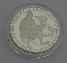 Amerigo Vespucci $50 Silver