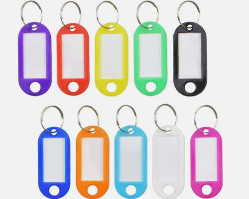 Key tags fobs plastic - tags,