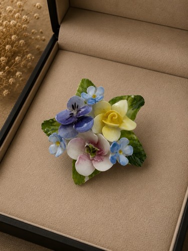 Vintage porcelain floral - vintage,