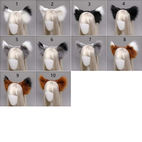 Plush fox cat ears - cat,