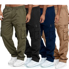 Mens Cargo Trousers New