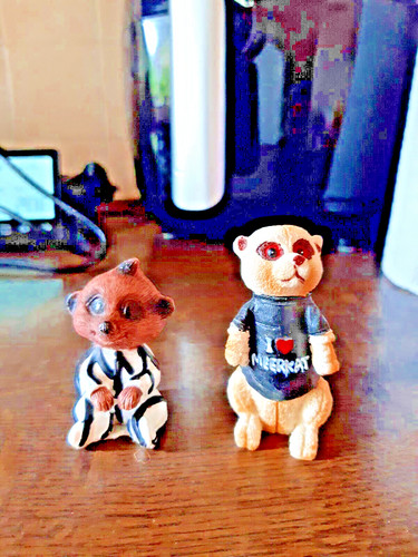 Small pottery meerkat - 2,