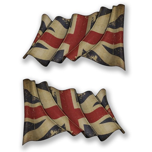 Waving union jack flag - 2,