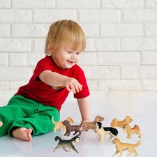 _8PCS Dog Figurines Playset