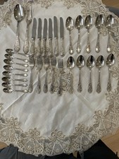 vintage 31 piece silver plated