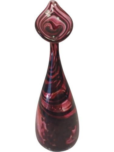 Glass blown red sculpture - blown,
