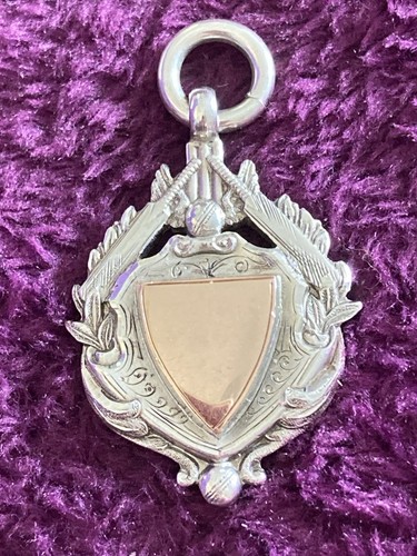 Antique silver watch fob - antique,