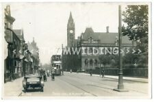 RP MIDDLESBROUGH Albert Road TRAM Classic Car ANIMATED by W.H.P. Town Hall YORKS